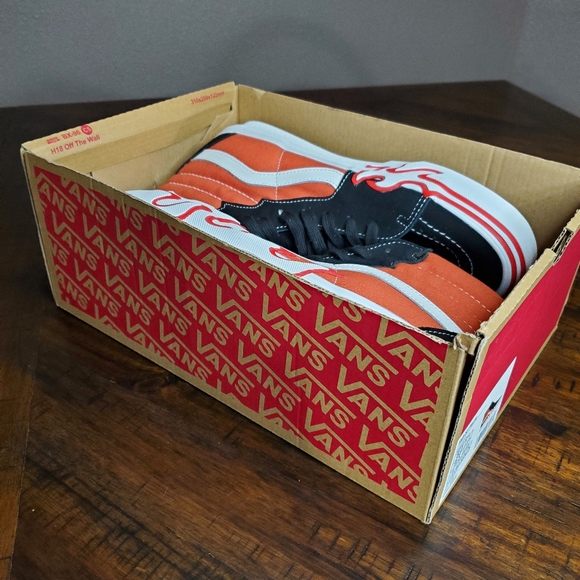 Vans Sk8-Hi Flame Burnt Ochre Men Size 11.5 - Picture 11 of 12